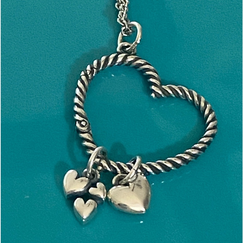 JAMES AVERY NEW Heart Charm SS Necklace 30” - Picture 2 of 10